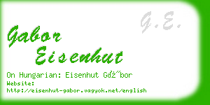 gabor eisenhut business card